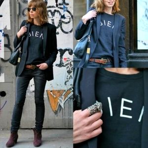 Madewell Bien Fait Black Sweatshirt XS